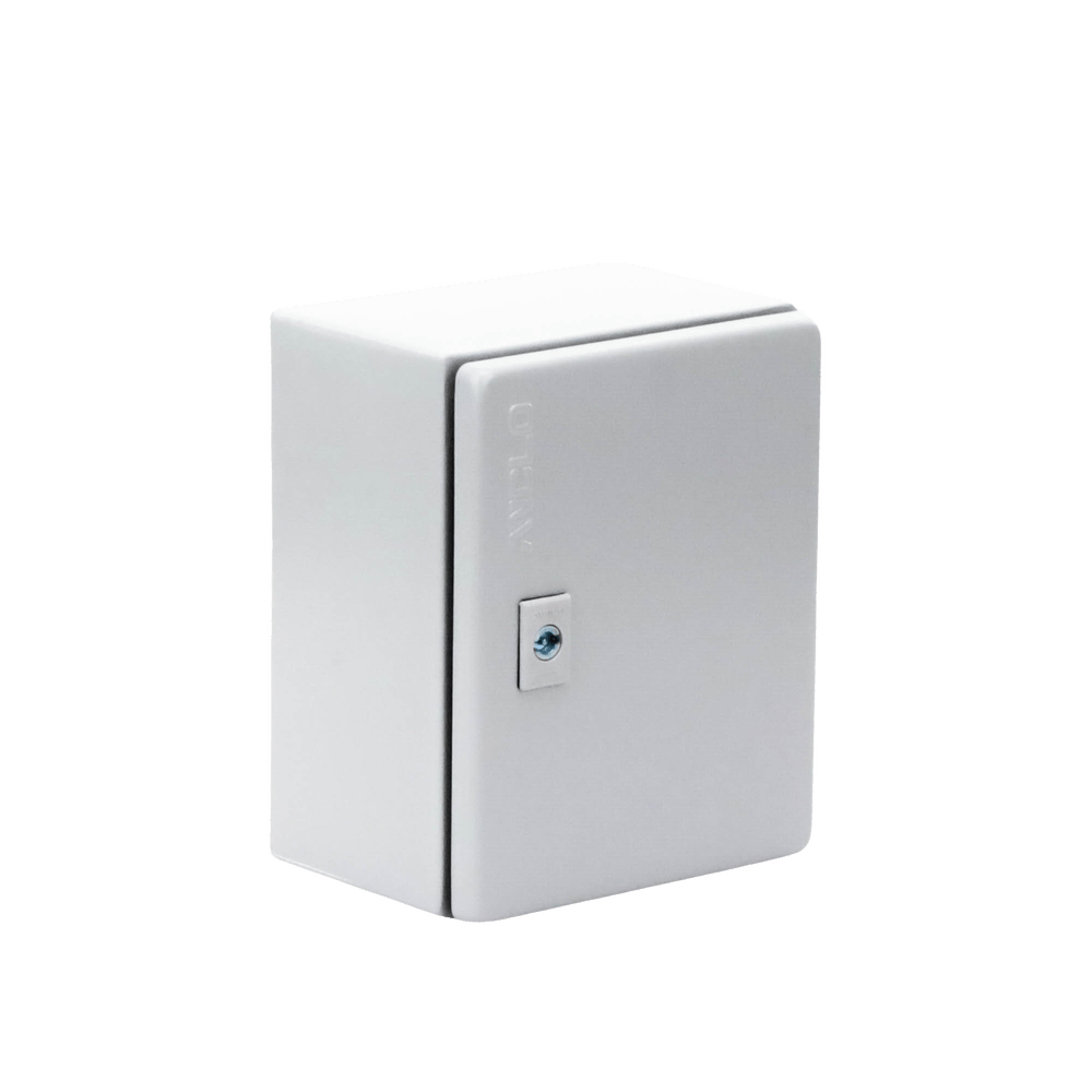 Gabinete de Acero Nema 4 -IP 66 de 20 x 25 x 15 cm Platina y certificado UL ANCLO G4A-252015-UL - SILYMX