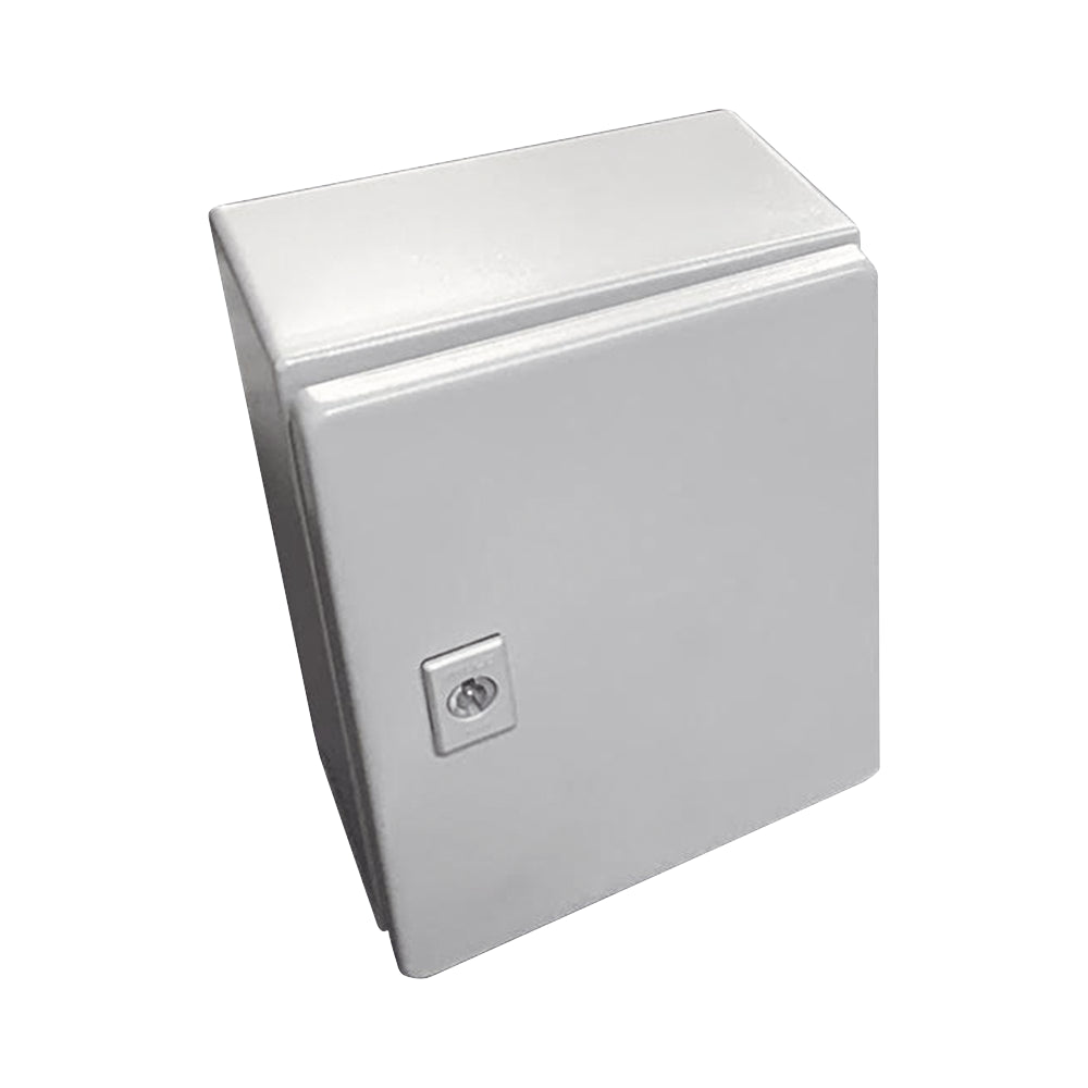 Gabinete de Acero Nema 4 -IP 66 de 20 x 25 x 15 cm Platina y certificado UL ANCLO G4A-252015-UL - SILYMX