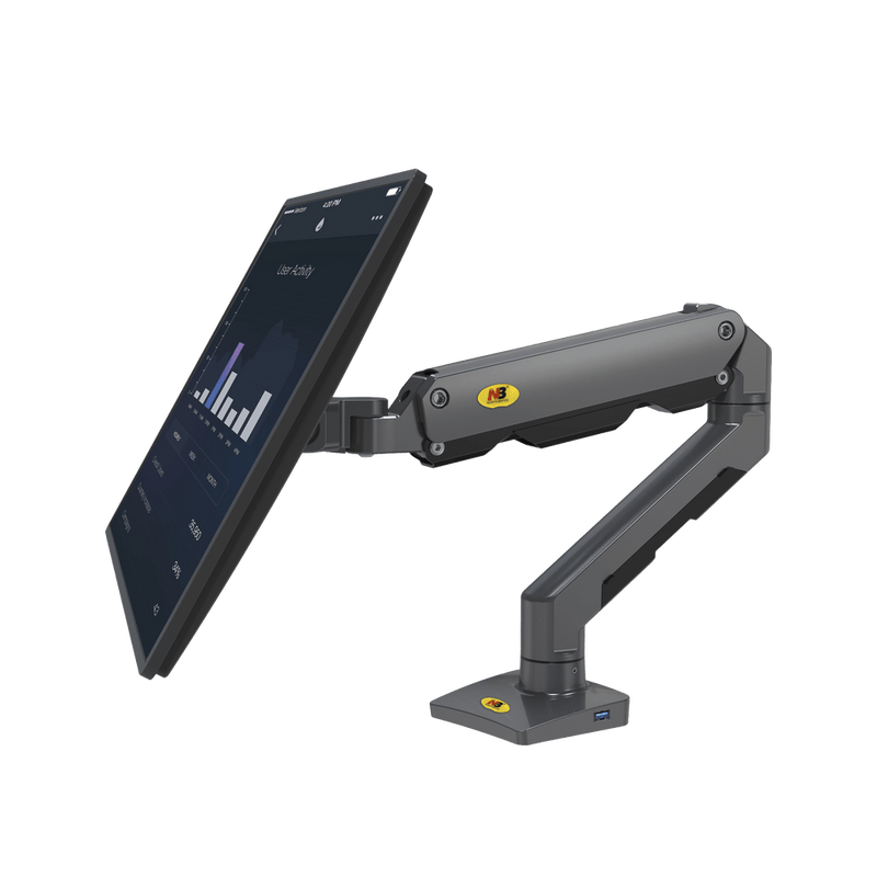 Montaje de Escritorio Articulado para Monitores de 27-45" Soporta hasta 15 kg Vesa 75 x 75 100 x 100 Acero Giro: 360° - SILYMX