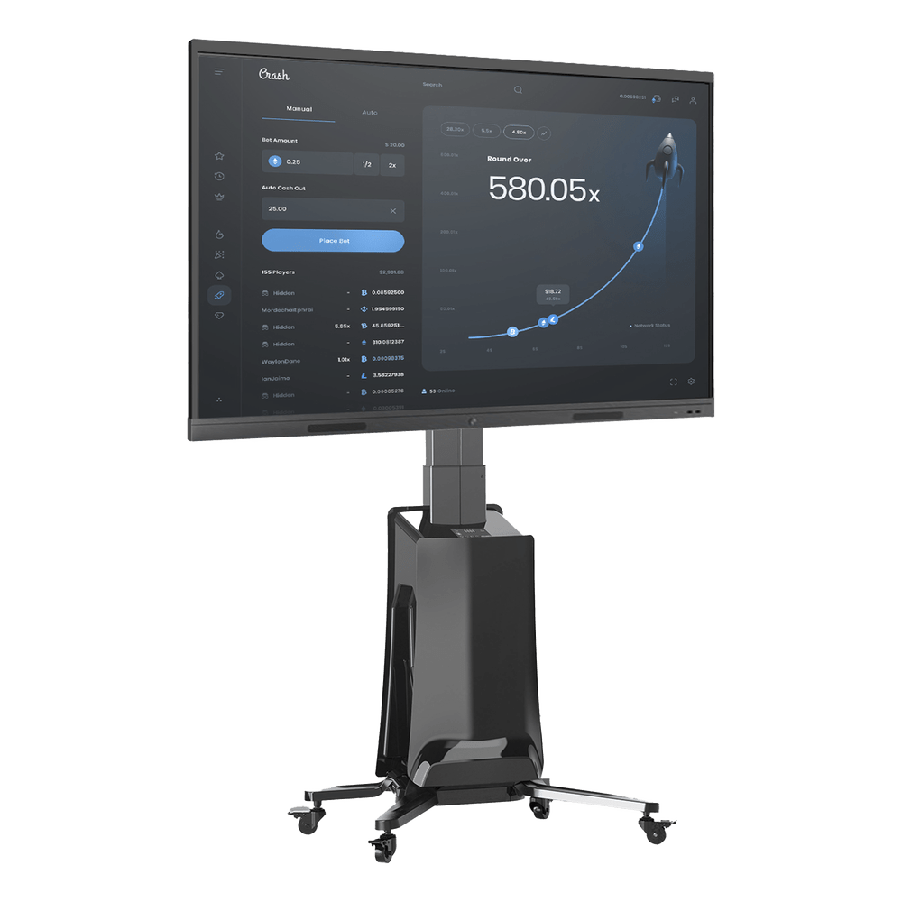 MONTAJE DE PISO MOVIL PARA PANTALLAS 55-80IN AJUSTABLE MOTORIZADO  G85NB EPCOM - SILYMX