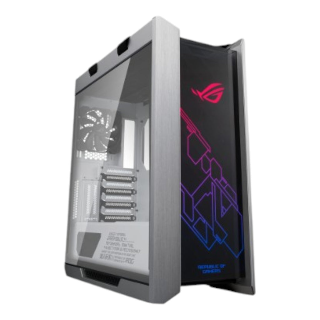 Gabinete Gamer ASUS ROG Strix Helios GX601 iluminación LED RGB ATX EATX Sin fuente 4 Ventiladores Instalados (4x 140mm) Negro