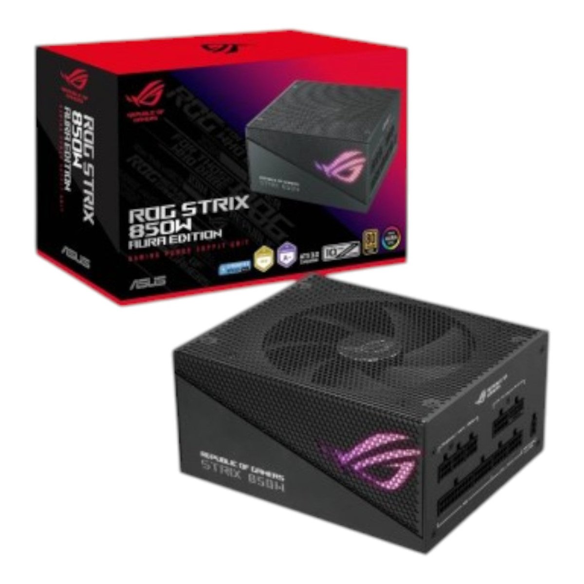 Fuente de Poder ASUS ROG Strix 850W Gold Aura Edition 80 PLUS Gold 20+4 pin ATX 135mm 850W - SILYMX