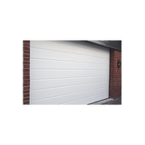 Puerta de Garage de alta calidad, Lisa color blanco 12X8 pies, AISLADA, Estilo Americana. - SILYMX