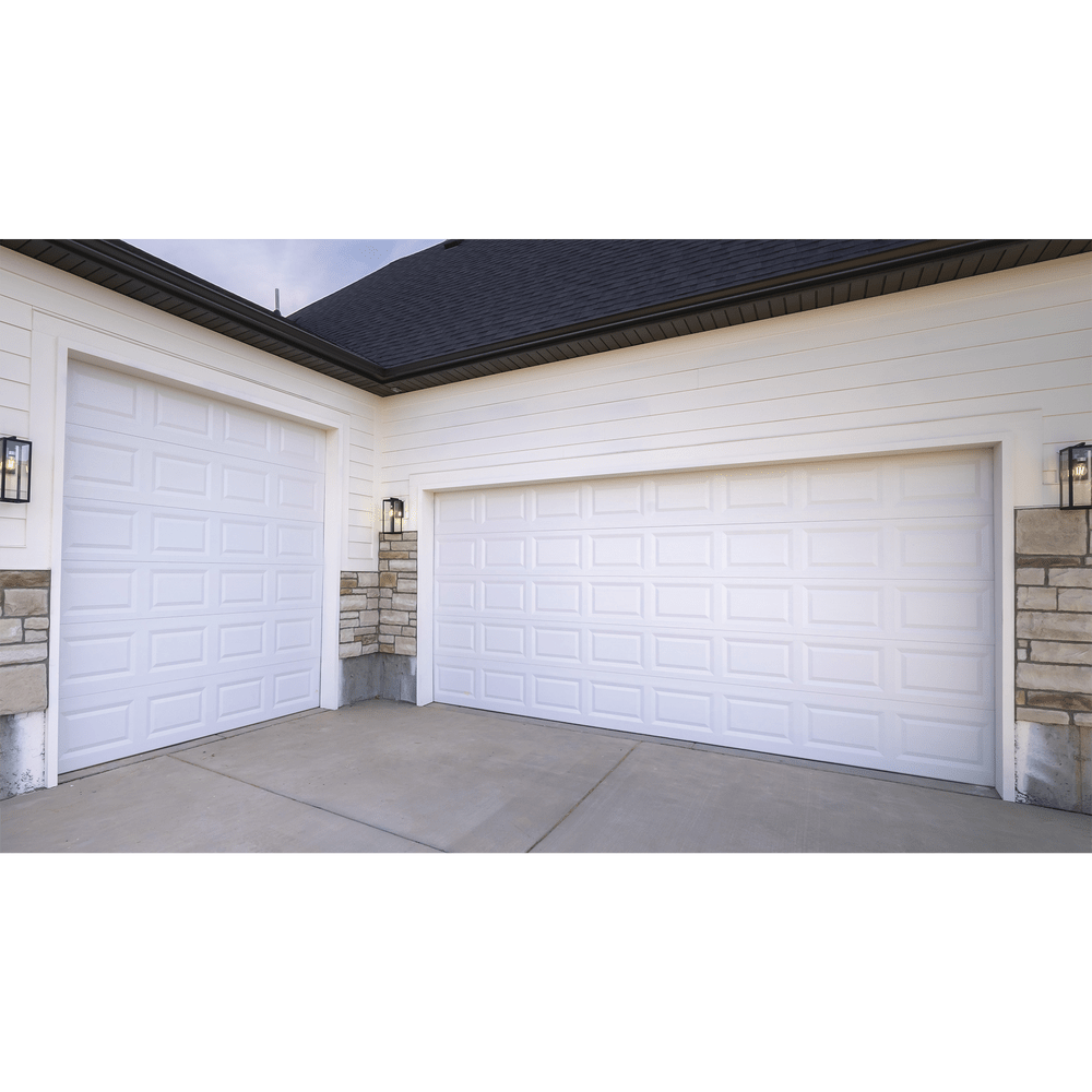 Puertas de GarageACCESSPROGARAGE107-SCPuerta de Garage de alta calidad Color blanco 10X7 pies AISLADA Estilo Americana CUADRO CORTO GARAGE107 - SC - SILYMX