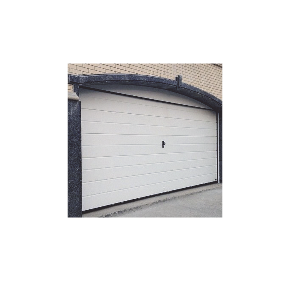 Puerta de Garage de alta calidad Lisa color blanco 16X8 pies AISLADA Estilo Americana GARAGE-168 - SILYMX