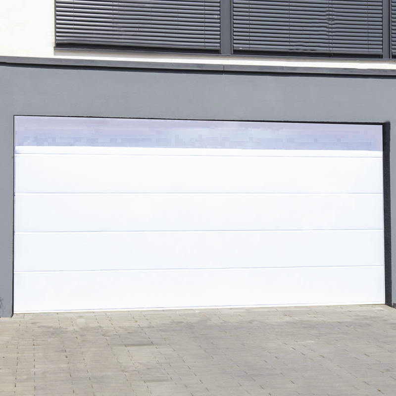 Puerta de Garage de Alta Calidad Linea Central Color Blanco 18X9 pies AISLADA Estilo Americana GARAGE-189 - SILYMX