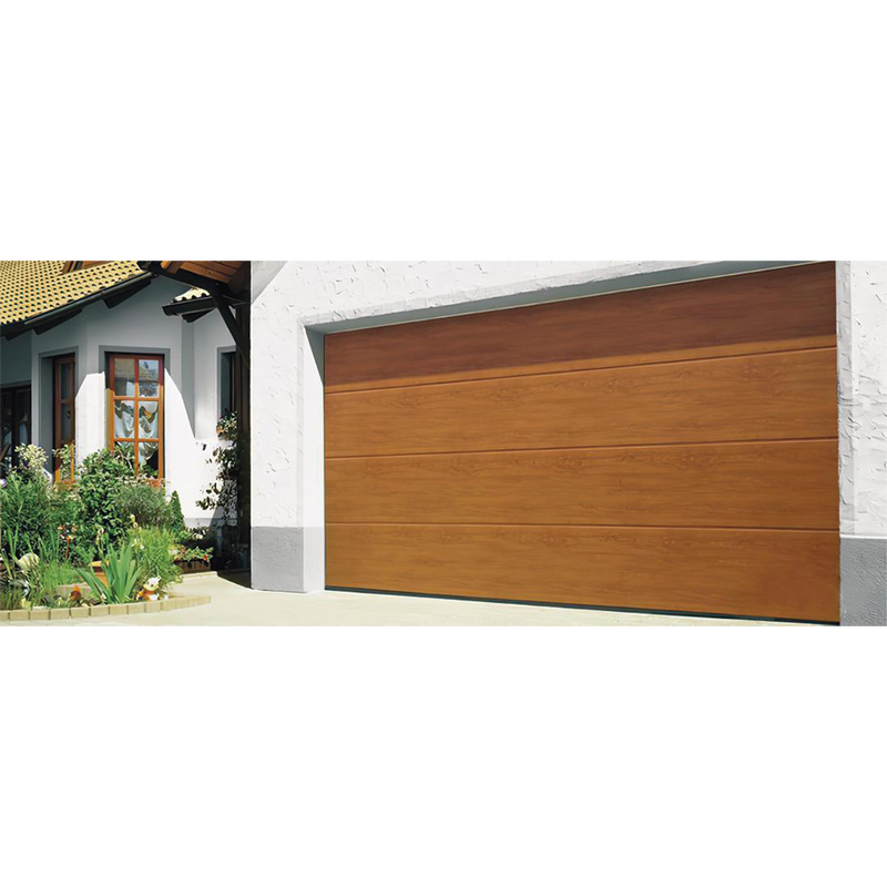 Puerta de Garage D Alta calidad 8x9 pies AISLADA Estilo Americana Imitacion Madera Golden Oak Linea Central GARAGE89-W - SILYMX