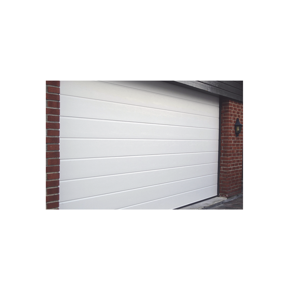 Puerta de Garage de Alta Calidad Linea Central Color Blanco 9X7 pies AISLADA Estilo Americana GARAGE97 - SILYMX