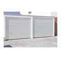 Puerta de Garage Seccional Aislada 9x7 pies Blanco Linea Central Estilo Americana ACCESSPRO GARAGE-97