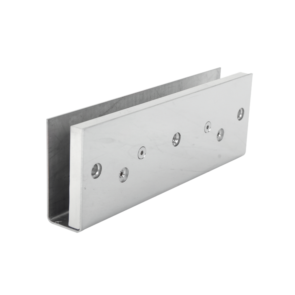Montaje"U" para Puertas de Vidrio/ 1/2" de Grosor/Uso en chapa magnética de 600 y 1200 lbs/ Ajuste por Opresores GB-8112