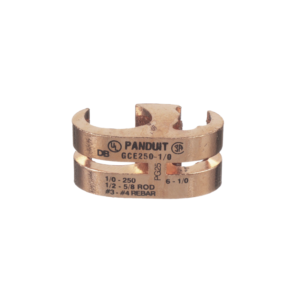 Conector de Conexión Tierra tipo E para Conductor de Cobre 6 AWG SOL  1/0 AWG STR 16–50 mm2 GCE1/0-1/0-L - SILYMX