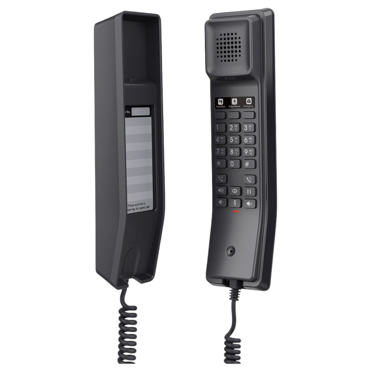 Teléfono Hotelero Ip Negro 2 Cuentas Sip 2 Líneas Negro GHP611 - SILYMX