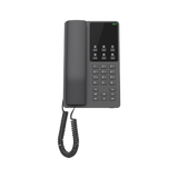Teléfono IP Hotelero Wi-Fi, 2 líneas SIP con 2 cuentas, codec Opus, IPV4/IPV6, color negro, con gestión en la nube GDMS