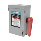 Centros de Carga e InterruptoresSIEMENSGNF221AInterruptor de seguridad cerrado de doble ruptura. Interruptor de serie A 2 polos 2 hilos sin fusible uso general. - SILYMX