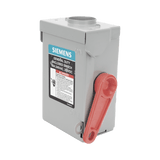 Centros de Carga e InterruptoresSIEMENSGNF221RAInterruptor de seguridad cerrado de doble ruptura. Interruptor de serie A 2 polos 2 hilos sin fusible uso general. Nema 3R - SILYMX
