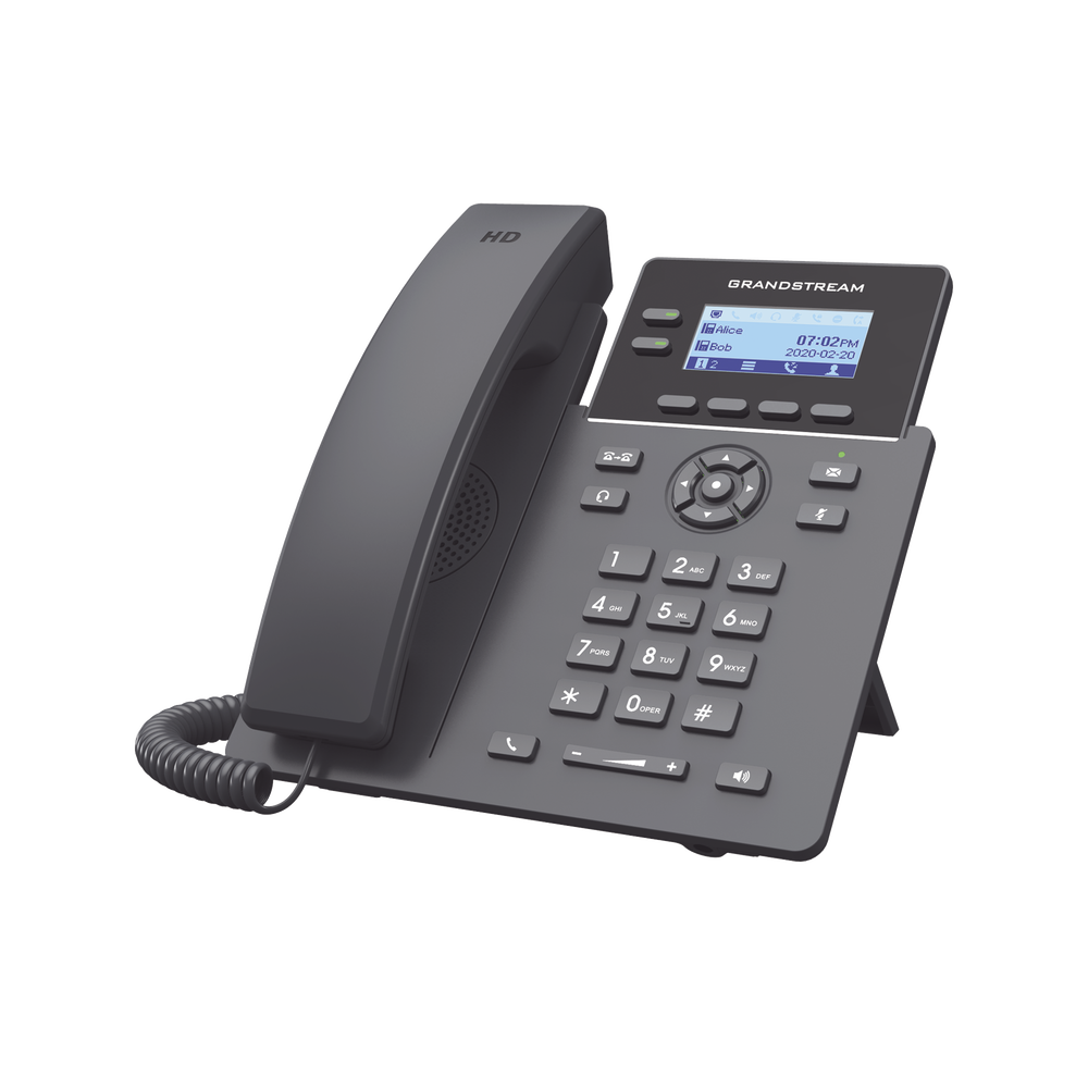 Teléfono IP Grado Operador  2 líneas SIP con 4 cuentas PoE codec Opus IPV4/IPV6 con gestión en la nube GDMS GRP-2602P - SILYMX