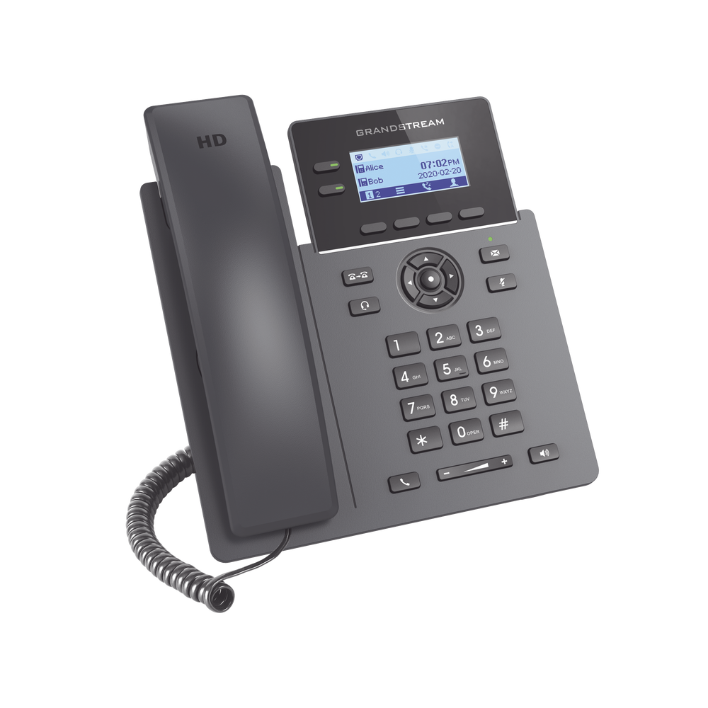 Teléfono IP Grado Operador  2 líneas SIP con 4 cuentas PoE codec Opus IPV4/IPV6 con gestión en la nube GDMS GRP-2602P - SILYMX