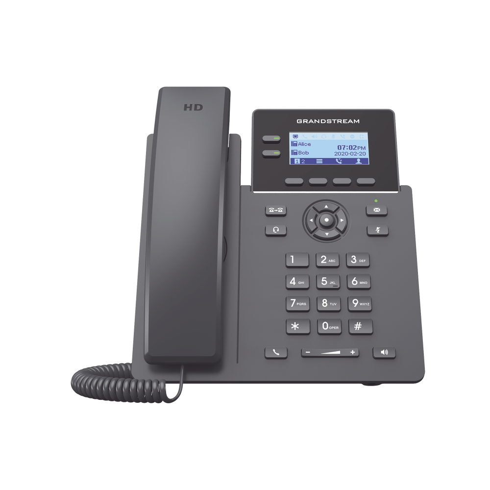 Teléfono IP Grado Operador  2 líneas SIP con 4 cuentas PoE codec Opus IPV4/IPV6 con gestión en la nube GDMS GRP-2602P - SILYMX