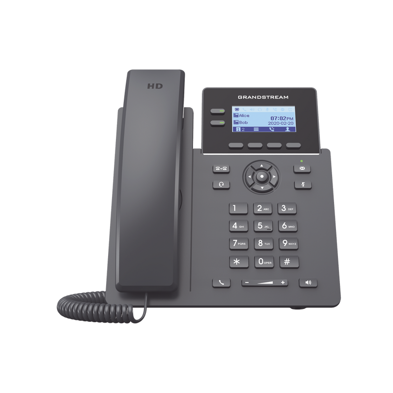 Teléfono IP Grado Operador  2 líneas SIP con 4 cuentas PoE codec Opus IPV4/IPV6 con gestión en la nube GDMS GRP-2602P - SILYMX