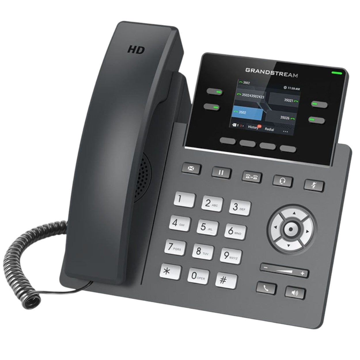 Teléfono Ip Alámbrico 4 Líneas 4 Teclas Programables Altavoz GRP2612G - SILYMX