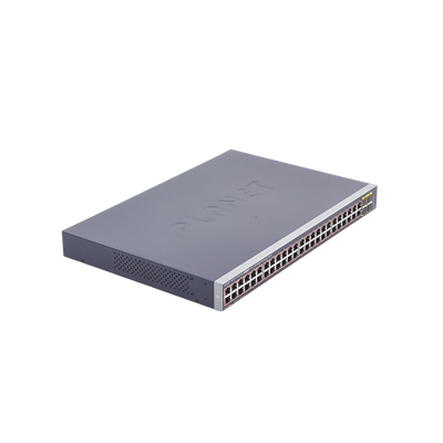 Switch Administrable 48 Puertos Gigabit PoE+ 440W 4 SFP PLANET GS-4210-48P4S - SILYMX