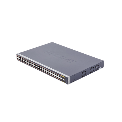Switch Administrable 48 Puertos Gigabit PoE+ 440W 4 SFP PLANET GS-4210-48P4S - SILYMX