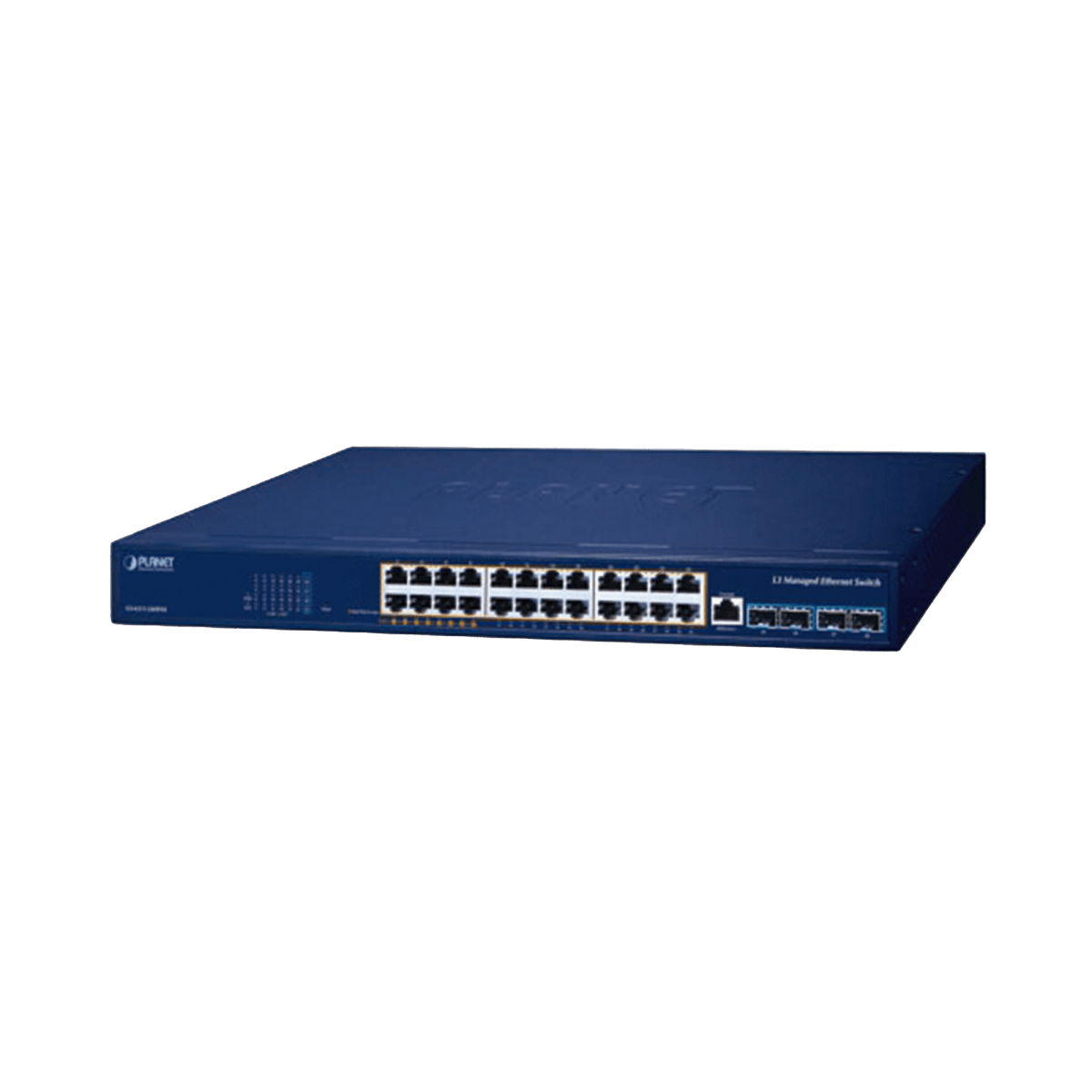 Switches PoEPLANETGS-6311-24HP4XSwitch Administrable Capa 3 24 Puertos Gigabit PoE++ 480W 4 SFP+ 10G PLANET GS - 6311 - 24HP4X - SILYMX