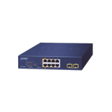 Switches PoEPLANETGSD-1022UPSwitch PoE+ No Administrable 8 Puertos Gigabit 240W 2 SFP PLANET GSD - 1022UP - SILYMX