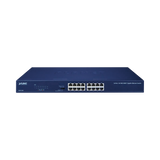 Switch No Administrable PLANET 16 Puertos Gigabit con Modo Extendido 200m 1U | GSW-1601 - SILYMX