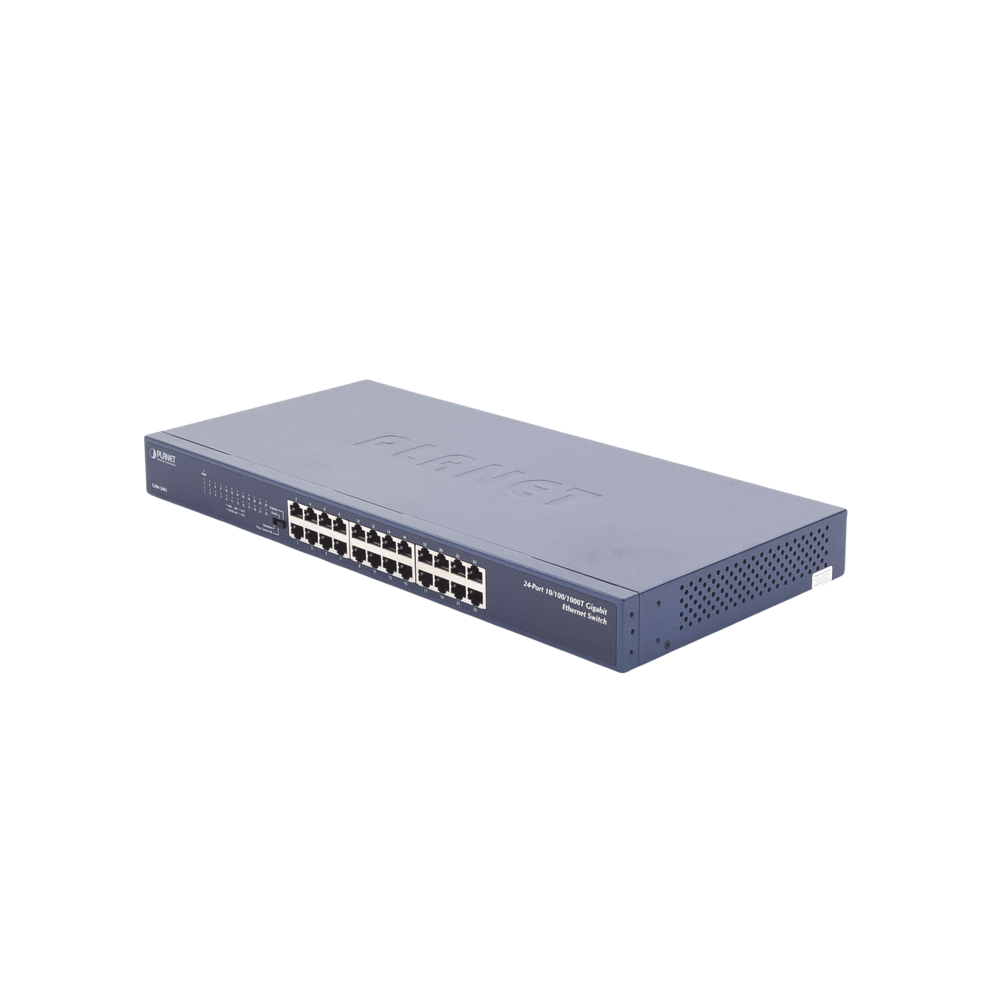Switch No Administrable PLANET 24 Puertos Gigabit con Modo Extendido 200m 1U | GSW-2401 - SILYMX