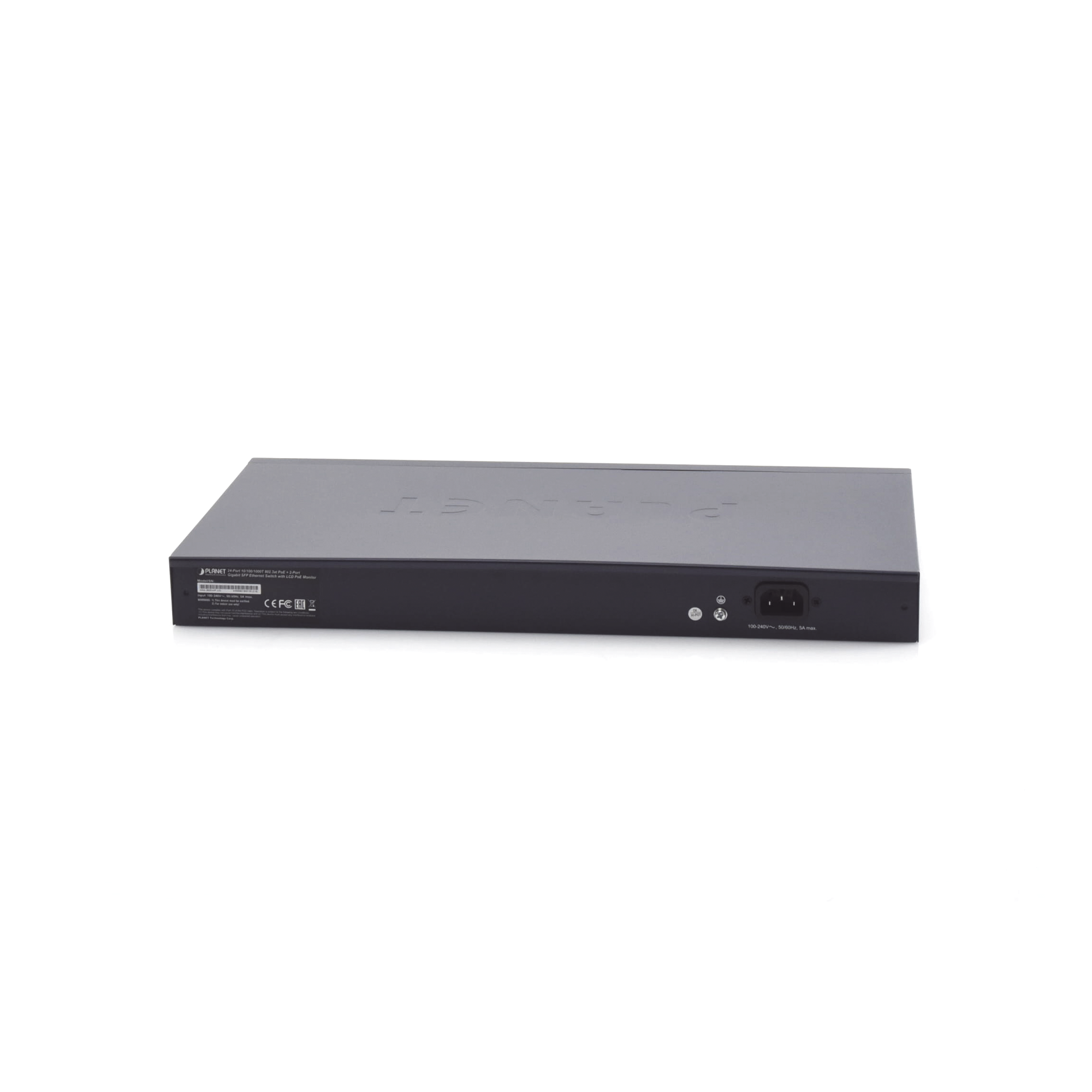 Switch PoE de 24 Puertos Gigabit 802.3af/at con Modo Extendido 250 m 2 Puertos SFP 1000SX Pantalla LCD para Configuración Básica Hasta 300 W para PoE GSW-2620VHP - SILYMX