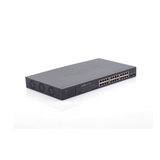 Switch PoE de 24 Puertos Gigabit 802.3af/at con Modo Extendido 250 m 2 Puertos SFP 1000SX Pantalla LCD para Configuración Básica Hasta 300 W para PoE GSW-2620VHP - SILYMX