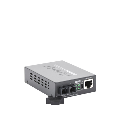 Convertidor de Medios Gigabit UTP a Fibra Optica 1310nm Monomodo 20Km SC PLANET GT-802S - SILYMX