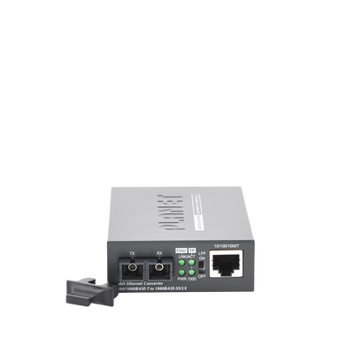 Convertidor de Medios Gigabit UTP a Fibra Optica 1310nm Monomodo 20Km SC PLANET GT-802S - SILYMX