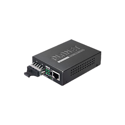 Convertidor de Medios Gigabit UTP a Fibra Optica 1310nm Monomodo 20Km SC PLANET GT-802S - SILYMX