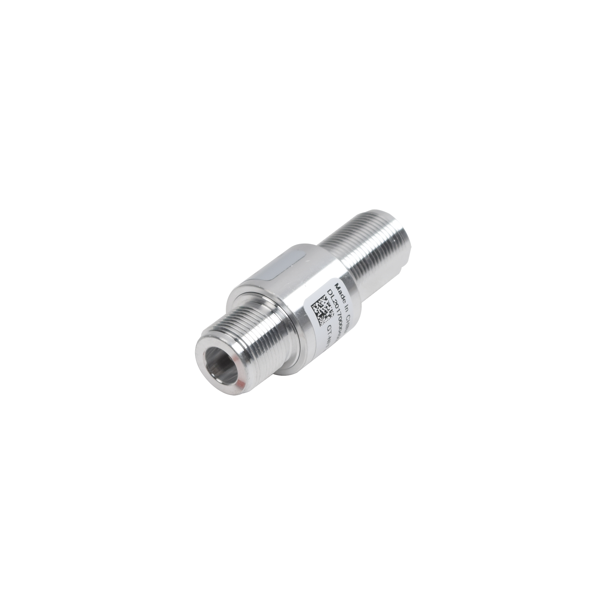 Protector RF Coaxial de Tubo de Gas Para DC a 7 GHz Con Conectores N Hembra, Garantía de 10 Años POLYPHASER GT-NFF-AL - SILYMX