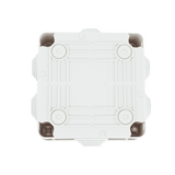 Caja de conexiones de PVC GEWISS Auto-extinguible 6 entradas tapa y tornillo de media vuelta de 1/4" 100x100x50MM (Medidas internas) (IP55) GW-44-024 - SILYMX