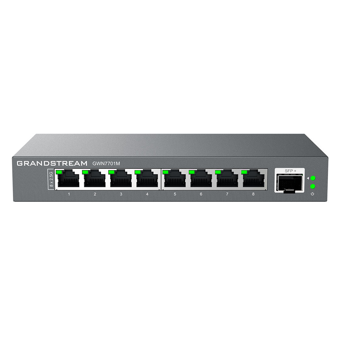 Switch No Administrable 8 puertos RJ45 de 100/1000/2500Mbps RJ45 1× SFP+ para fibra GWN7701M - SILYMX