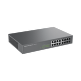 Switch PoE No Administrable 16 Puertos Gigabit Ethernet 8 PoE 802.3 af at 138W Plug Play Red - GRANDSTREAM GWN7702P - SILYMX