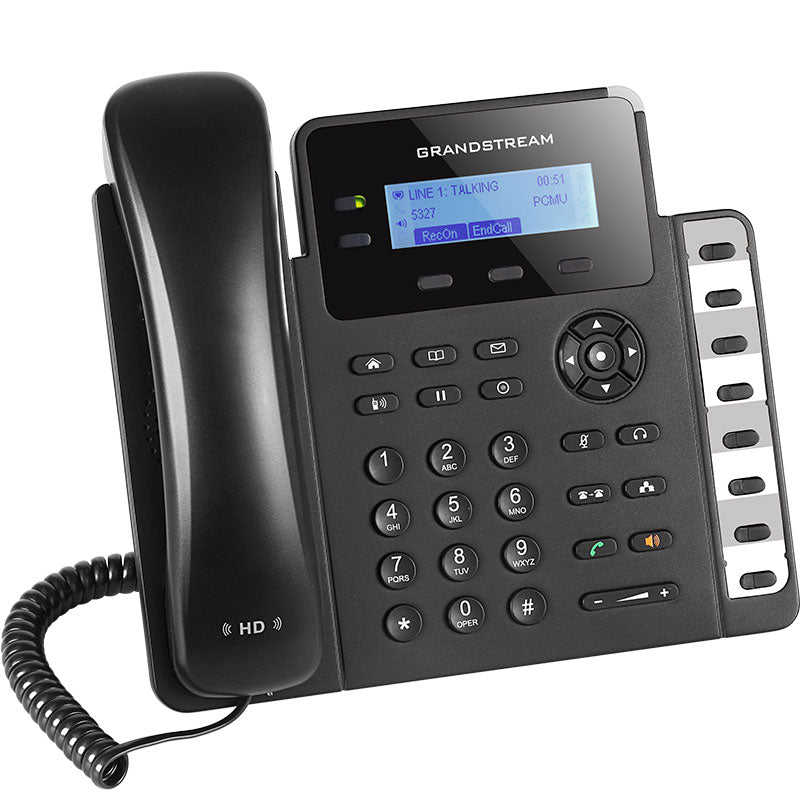 Teléfono IP HD 2 SIP/Líneas PoE 8 Teclas BLF GigaEth GXP1628 - SILYMX