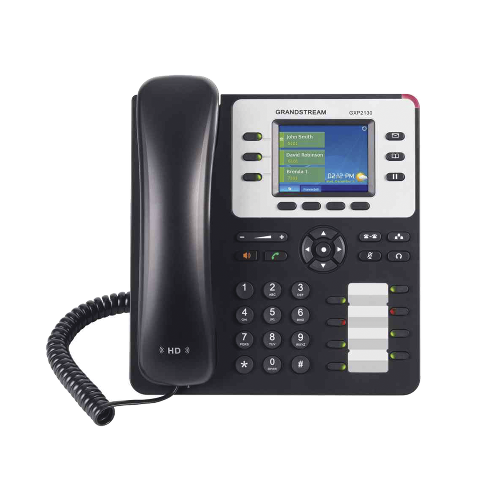 Telefono IP 3 Lineas Pantalla LCD 4 Teclas XML PoE Audio HD GXP-2130 GXP-2130 - SILYMX