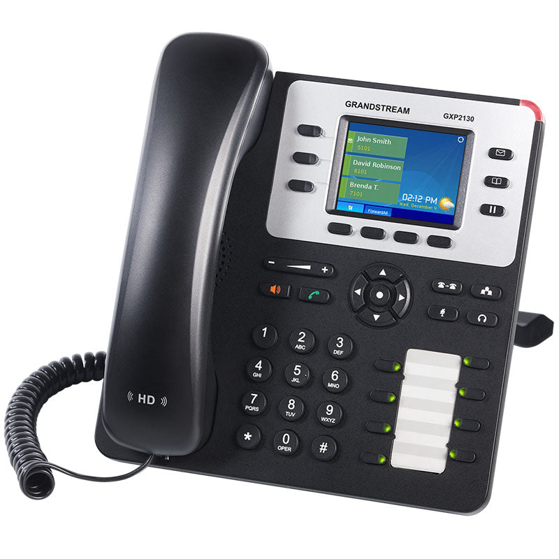 Teléfono IP HD 3 SIP/Líneas, PoE 8 Teclas BLF GigaEth Bluetooth GXP2130 - SILYMX