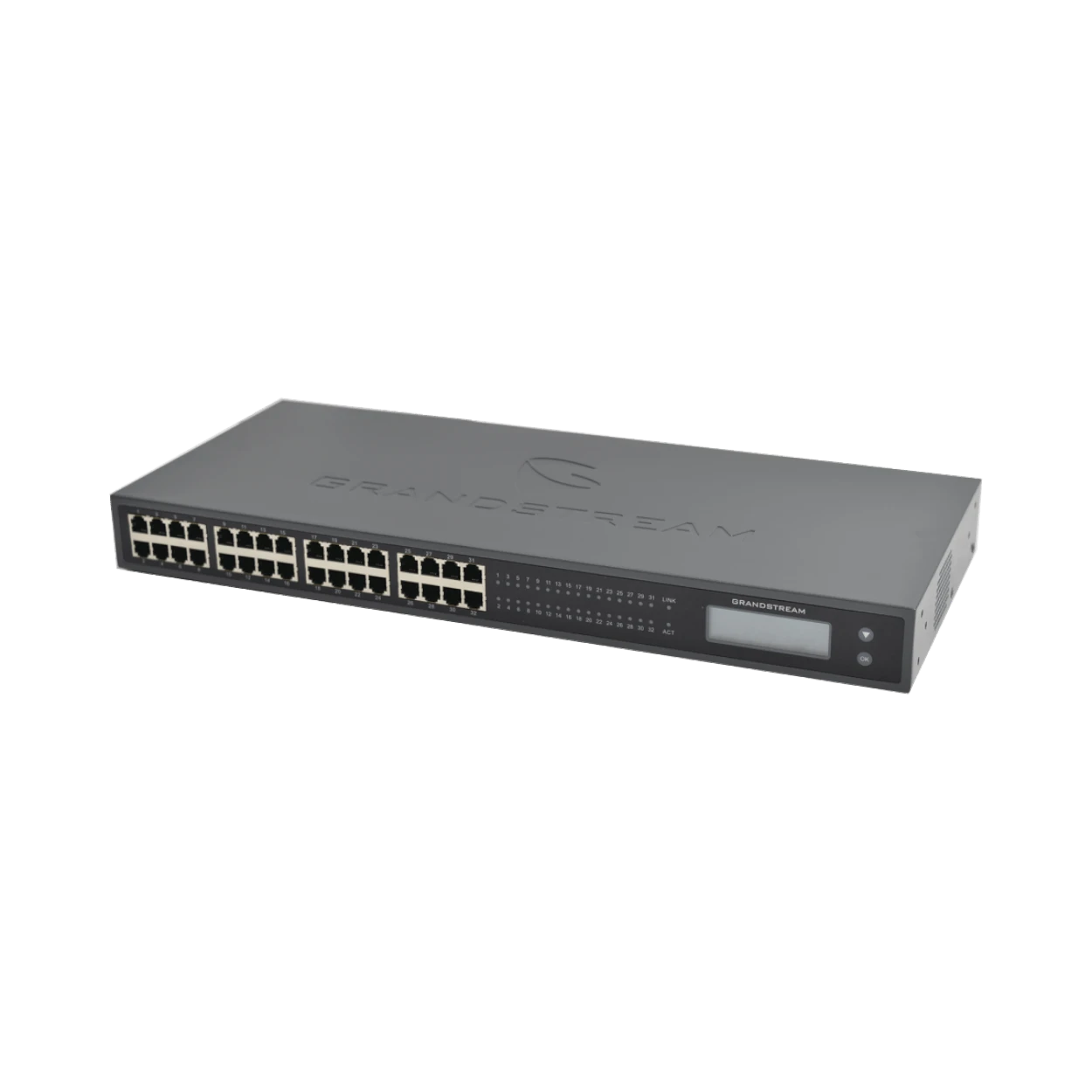 Adaptador VoIP GrandStream de 32 FXS 2 puertos telco 50 pins p/montaje en rack - SILYMX