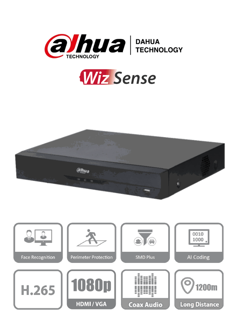 Dvr De 8 Canales 5 Megapíxeles Lite Wizsense H.265+ - SILYMX