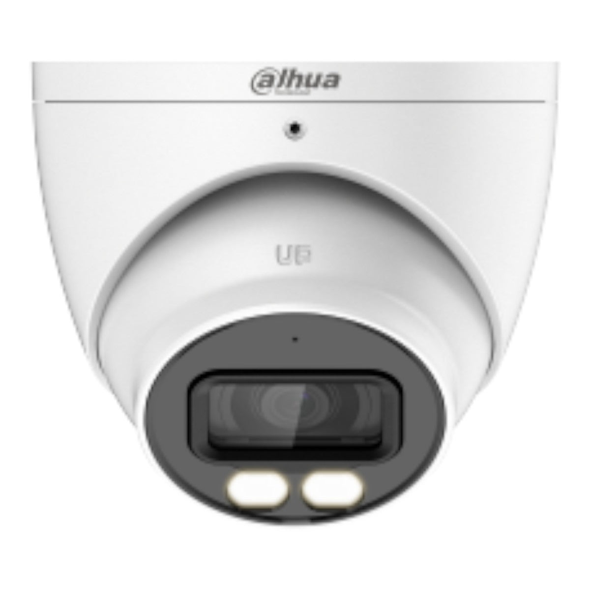 Cámara Domo de 5 Megapixeles Iluminadores Duales Inteligentes Lente de 2.8mm 106 Grados de Apertura 40 Metros de Iluminación IR y Luz Visible Super Adapt Micrófono Integrado IP67 dWDR DH-HAC-HDW1500TN-IL-A - SILYMX