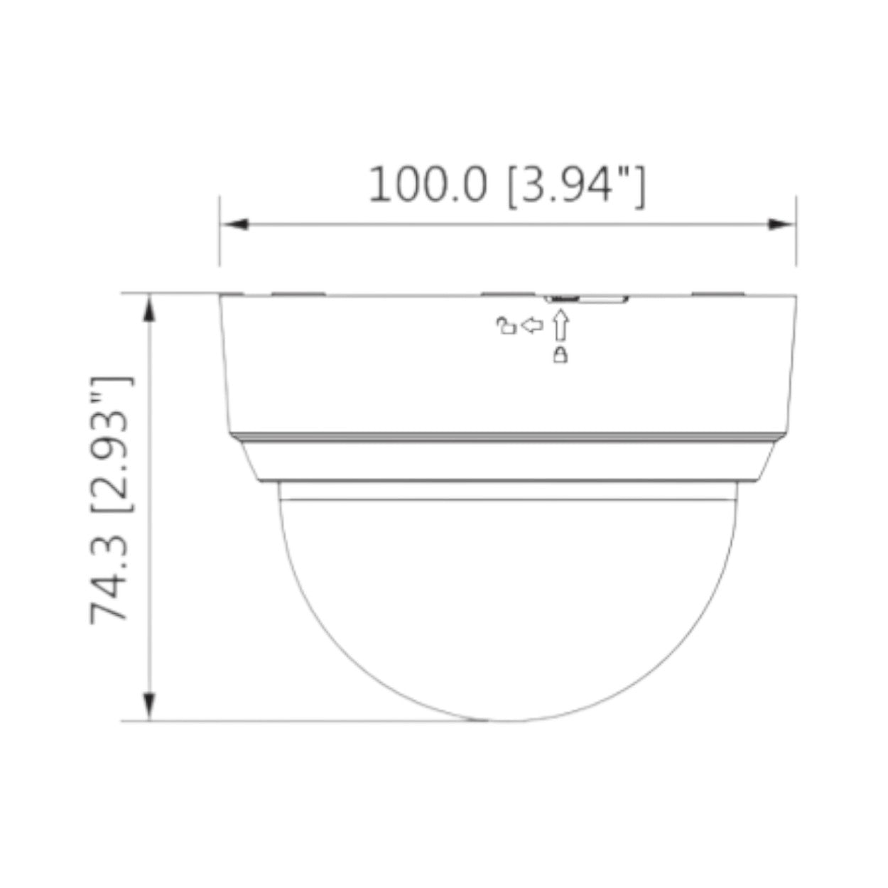 DAHUA COOPER D1A2128 - Cámara Domo HDCVI 1080p/ 103 Grados de Apertura/ Lente de 2.8 mm/ IR 20 Mts/ Uso Interior/ TVI AHD Y CVBS - SILYMX