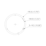 DAHUA COOPER D1A2128 - Cámara Domo HDCVI 1080p/ 103 Grados de Apertura/ Lente de 2.8 mm/ IR 20 Mts/ Uso Interior/ TVI AHD Y CVBS - SILYMX