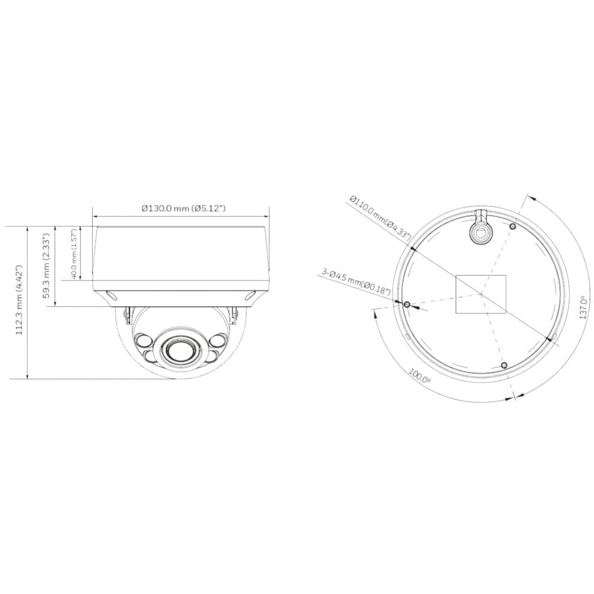 Cámara Domo Ip 8 Megapíxel Con Lente Mot. 2.7 A 13.5 Mm HC35W48R2 - SILYMX