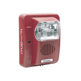 Sirena Estrobo12/24 Vcd Multi Candela Montaje En Pared Color Rojo Serie HE 0500-06020 HEC3-24WR - SILYMX