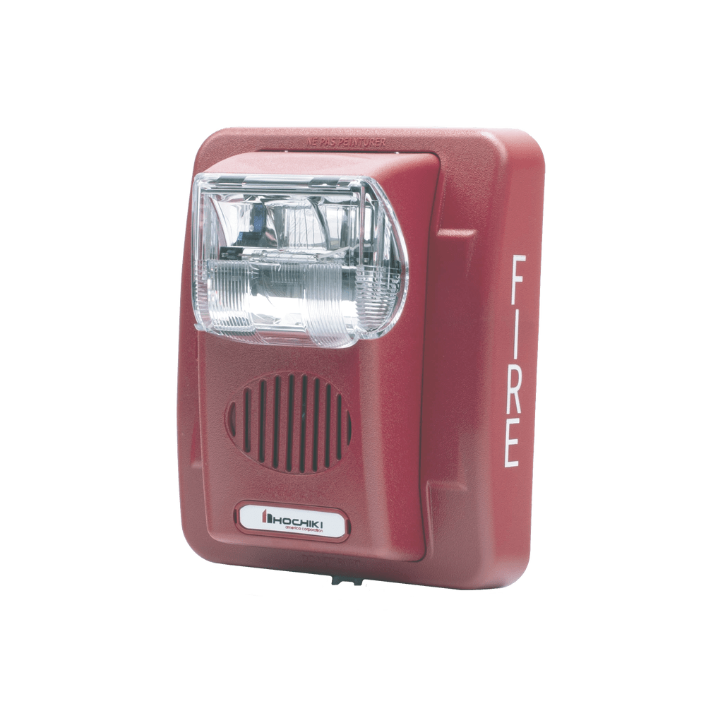 Sirena Estrobo12/24 Vcd Multi Candela Montaje En Pared Color Rojo Serie HE 0500-06020 HEC3-24WR - SILYMX